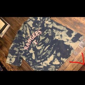 Texas Rangers custom acid washed T-shirt